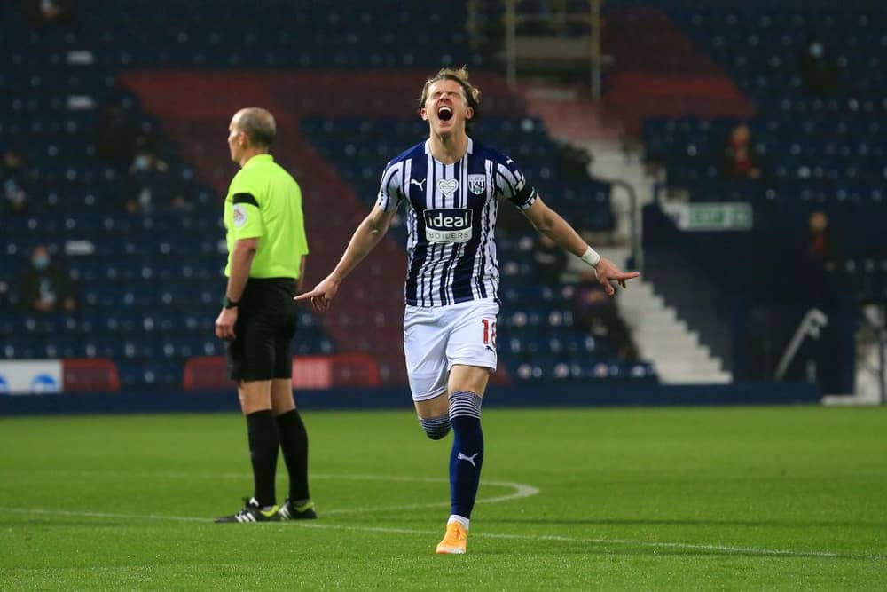 On-loan West Brom midfielder Conor Gallagher is reportedly attracting interest from Newcastle United. (Photo Lindsey Parnaby - by Pool/Getty Images)