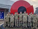 Cadet Lance Corporal Hanlon, Cadets Johnson, Palmer, Graham, Scott, Thomas, Little, Ward, Worsley and Newman, with Cadet Force adult volunteers Sergeant Instructor Thomas, Sergeant Instructor Kyle and Sergeant Instructor Flockton.