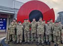 Cadet Lance Corporal Hanlon, Cadets Johnson, Palmer, Graham, Scott, Thomas, Little, Ward, Worsley and Newman, with Cadet Force adult volunteers Sergeant Instructor Thomas, Sergeant Instructor Kyle and Sergeant Instructor Flockton.