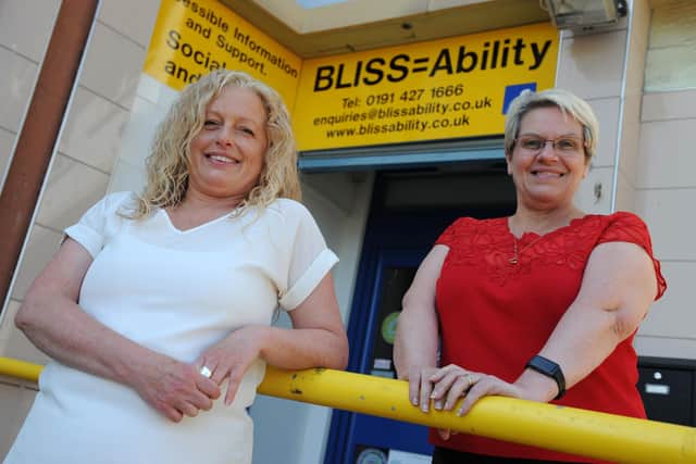BLISS-Ability's Carolyn Robinson and Angela Dunn.