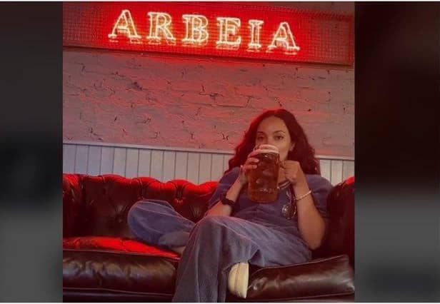 Jade Thirlwall at her Arbeia bar.
Photo: Arbeia Bar South Shields.