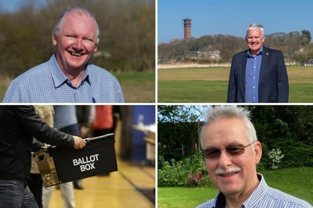 Clockwise from top left David Herbert, Philip Toulson and Stan Wildhirt.