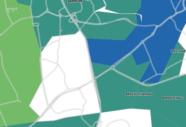 In the seven days leading up to June 1, less than three cases have been recorded in Primrose so no data is available in order to protect individuals' identities.