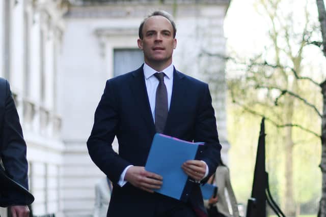 Dominic Raab. Photo by Peter Summers/Getty Images.