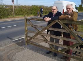 George Dodsworth and John Deighan of Downhill Lane Safety Group.