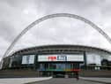LONDON, ENGLAND - MARCH 14: General view outside Wembley Stadium on March 14, 2020 in London, England. (Photo by Catherine Ivill/Getty Images)