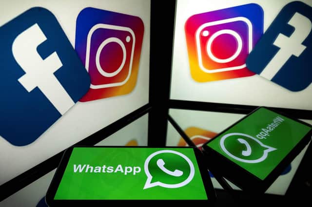 Facebook's applications are facing a major outage (Photo by Lionel BONAVENTURE / AFP) (Photo by LIONEL BONAVENTURE/AFP via Getty Images)