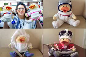 Jo Owen who has appealed for donations of wool to help children with cancer.