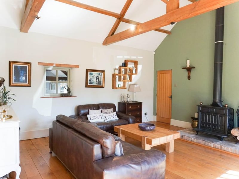 Good sized lounge with feature log burning stove