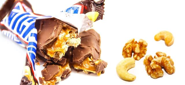 A Snickers bar a day? That's just nuts! And nougat. And chocolate...