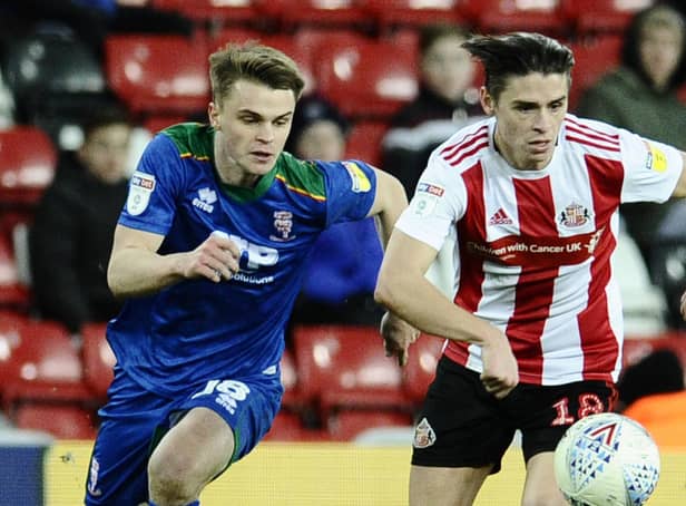 Sunderland AFC 3-1 Lincoln City. 04-01-2020 EFL1 George Dobson. Picture by FRANK REID