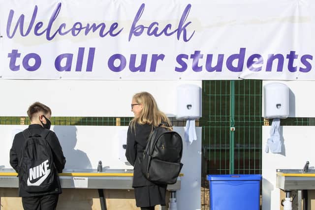 Students at secondary schools and colleges across England will return to class under a staggered system in January.
Photo by Danny Lawson/PA Wire
