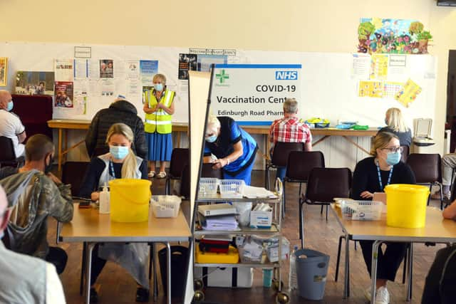 Four pharmacists are delivering covid jabs at St John the Baptist church hall in Jarrow.