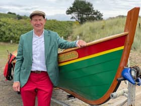 Michael Portillo in Alnmouth for Great Coastal Railway Journeys. Picture: BBC/Naked/Fremantle