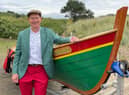 Michael Portillo in Alnmouth for Great Coastal Railway Journeys. Picture: BBC/Naked/Fremantle