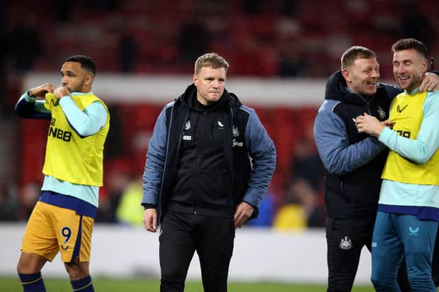 Newcastle United head coach Eddie Howe at the City Ground.