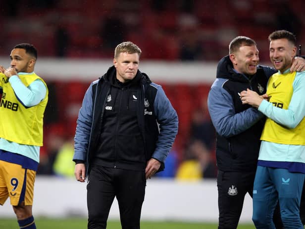 Newcastle United head coach Eddie Howe at the City Ground.