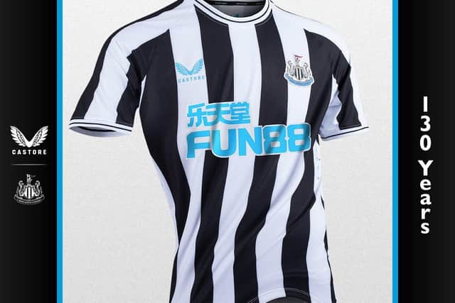 Newcastle United's 2022/23 home shirt.