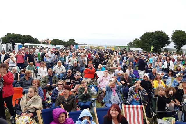 The wet weather didn't deter crowds