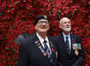 War veterans David John Dade (Left) and Ken Sprowles at the launch of the Royal British Legion's Poppy Appeal in central London (photo: Getty Images)