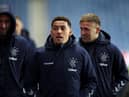 GLASGOW, SCOTLAND - FEBRUARY 20: James Tavernier of Rangers FC arrives prior to  the UEFA Europa League round of 32 first leg match between Rangers FC and Sporting Braga at Ibrox Stadium on February 20, 2020 in Glasgow, United Kingdom. (Photo by Ian MacNicol/Getty Images)