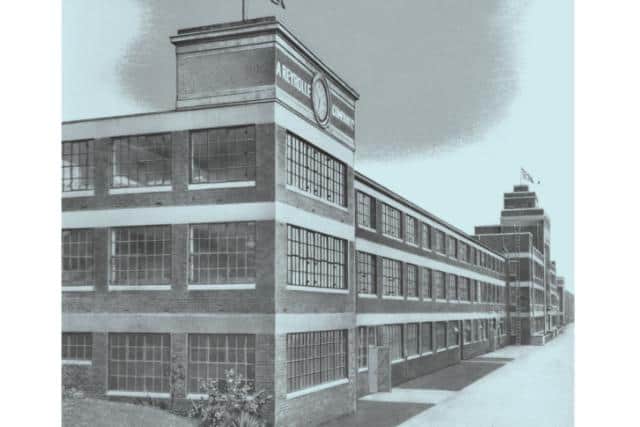 A drawing of the former Reyrolle factory in Hebburn.