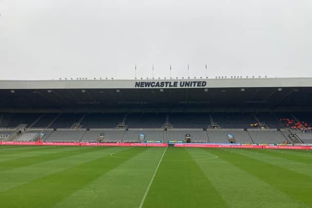 St James's Park without the Sports Direct signs.