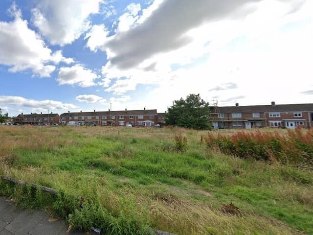 New council homes are being proposed at a vacant site off Reynolds Avenue in the Whiteleas area . View from Reynolds Avenue. 
Picture: Google Maps