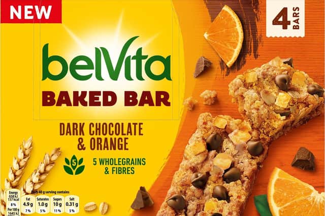 The ultimate snack for going back to school, belVita Baked Bar Dark Chocolate & Orange.