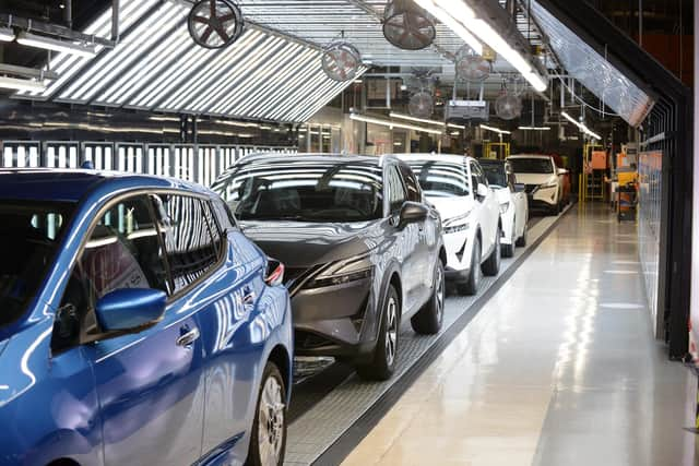 Inside Sunderland's Nissan plant on July 1 this year as a press conference was held to unveil the firm's new Envision-AESC battery plant.