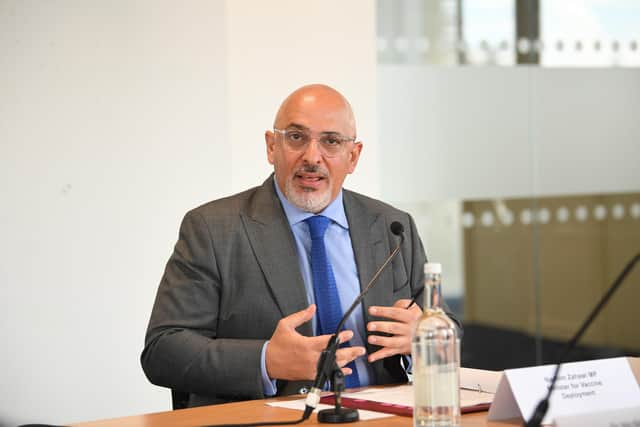 Vaccines Minister Nadhim Zahawi, pictured in June 2021 at the London Vaccine summit. Picture: PA.