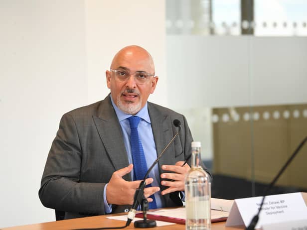 Vaccines Minister Nadhim Zahawi, pictured in June 2021 at the London Vaccine summit. Picture: PA.