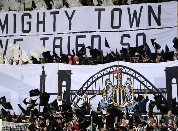 Fans at St James's Park last October.