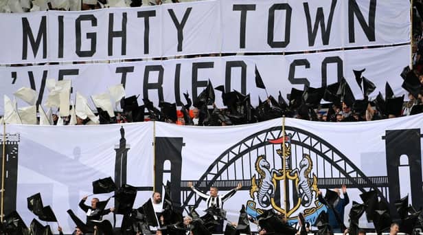 Fans at St James's Park last October.