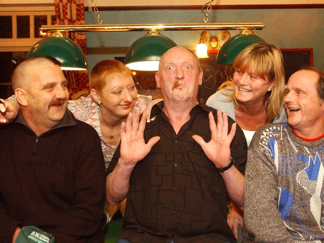 Cutting back to 2005 and the Longship in Hebburn where a sponsored trim was being braved by these customers for Children In Need. Phil Garrett, Paul Hanson and David O'Brien were given the charity shave by Claire Thompson and bar manager Julie Green.