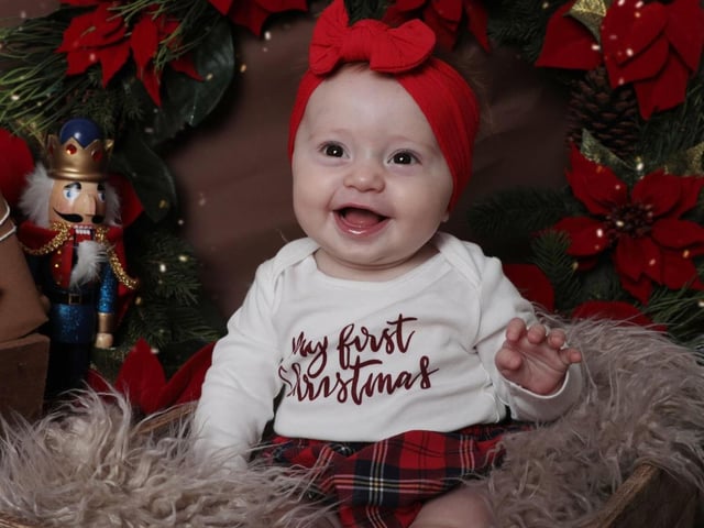 Seven-month-old Quinn. Picture: Ellie Montague