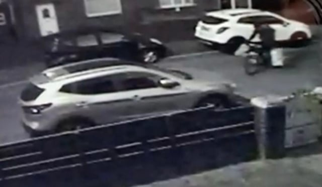 Police have said the suspect cycled from street to street./Photo: Northumbria Police