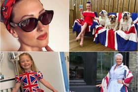 Faye Tozer (top left) joined dozens of South Tyneside residents to dress up for VE Day.