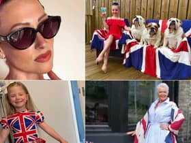 Faye Tozer (top left) joined dozens of South Tyneside residents to dress up for VE Day.