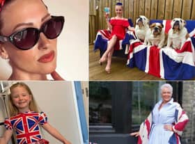 Faye Tozer (top left) joined dozens of South Tyneside residents to dress up for VE Day.