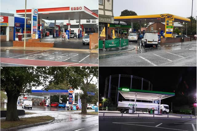 This is how petrol stations looked across South Tyneside on Monday, September 27.