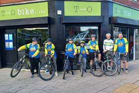 Young People with Paul Nixon at TO bike, South Shields