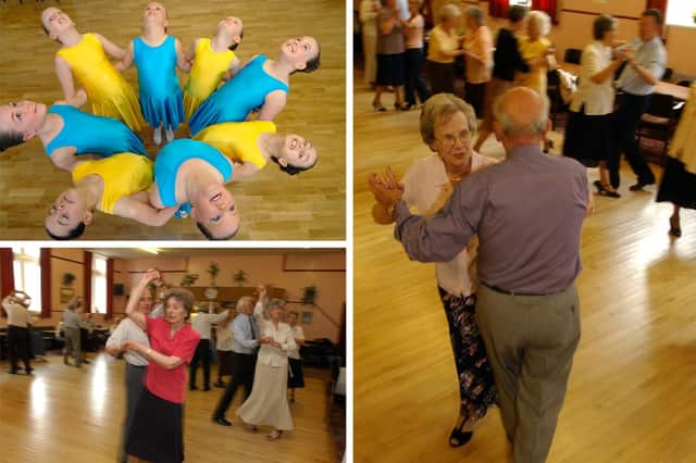 On to the dance floor for these retro scenes.