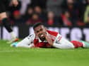Gabriel of Arsenal during the Premier League match between Arsenal FC and Newcastle United at Emirates Stadium on January 03, 2023 in London, England. (Photo by Stuart MacFarlane/Arsenal FC via Getty Images)