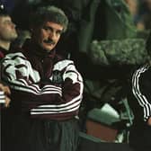 8 Apr 1996:  Terry McDermott and Kevin Keegan of Newcastle are a picture of despair after Blackburn's winning goal during the Blackburn v Newcastle Premier League Match played at Ewood Park in Blackburn. Mandatory Credit: Stu Forster/ALLSPORT