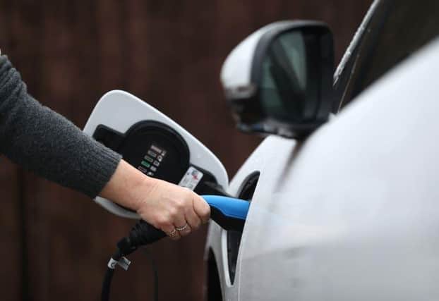 An electric car charger