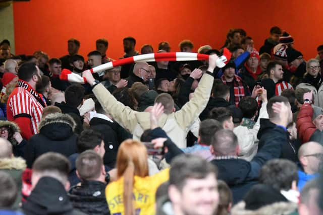 Sunderland fans away at Arsenal in the Carabao Cup (Picture by FRANK REID)