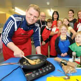 Pupils and parents from Bede Burn Primary School, Jarrow, worked with Sunderland AFC Foundation of Light's John Newton, left, during a ten week healthy eating course in 2014. Does this bring back happy memories?