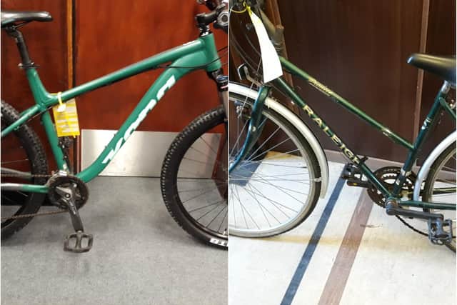 Recognise these? Police have released these pictures of bikes they believe were stolen.