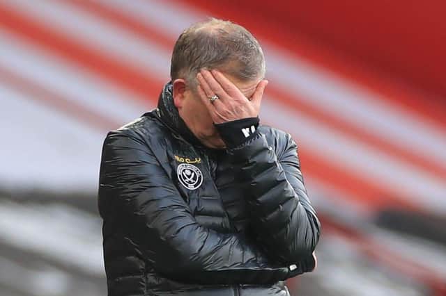 Chris Wilder is set to leave Sheffield United, according to reports. (Photo by MIKE EGERTON/POOL/AFP via Getty Images)